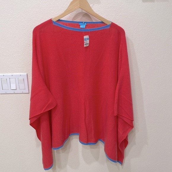 J.McLaughlin Coral Color 100% Cashmere Shawl—GORGEOUS!! New With Tags!! OS - Picture 1 of 6